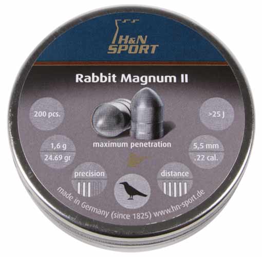 CHUMBINHO HN RABBIT MAGNUM II -  5,5 mm (.22) - 25,62 GRAINS -  200 UNIDADES