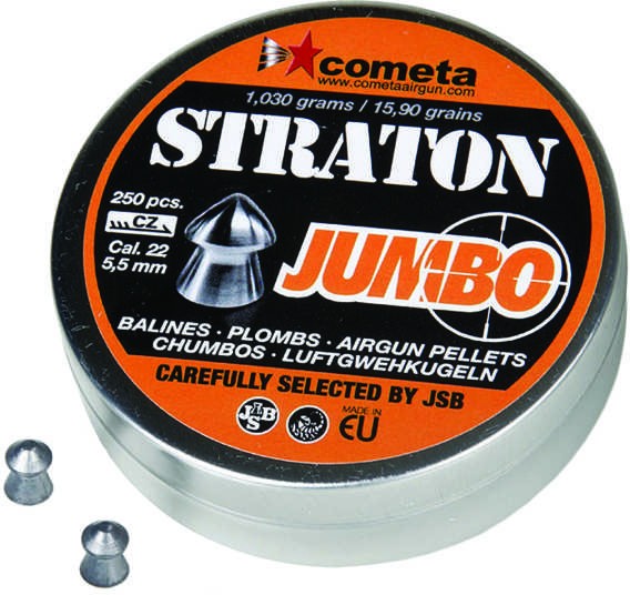 CHUMBINHO JSB COMETA STRATON JUMBO 5,5 mm (.22) - 15,9 GRAINS - 250 UNIDADES