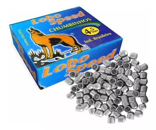 CHUMBINHO LOBO SPEED 4,5mm (.177) - 6,37 GRAINS - 200 UNIDADES