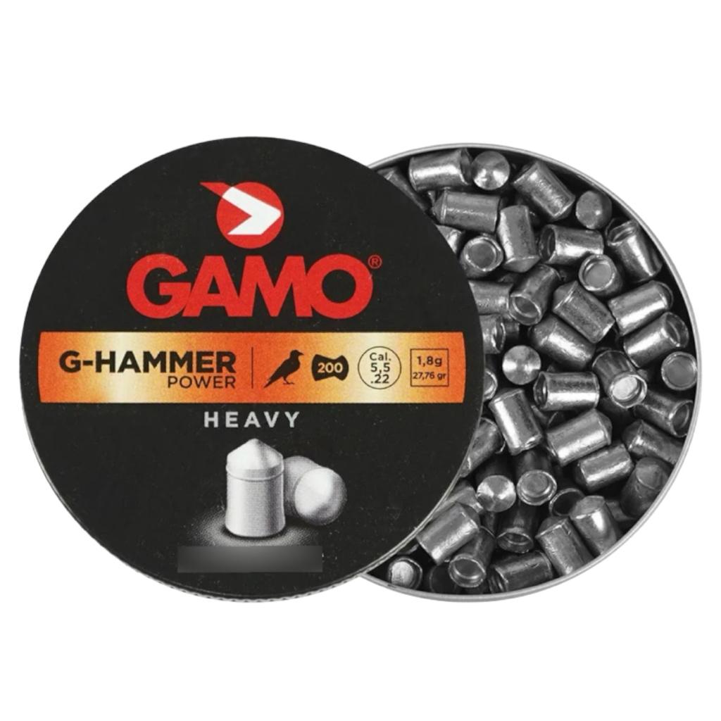 CHUMBINHO GAMO G-HAMMER 5,5mm (.22) – 27,76gr - 200 UNIDADES