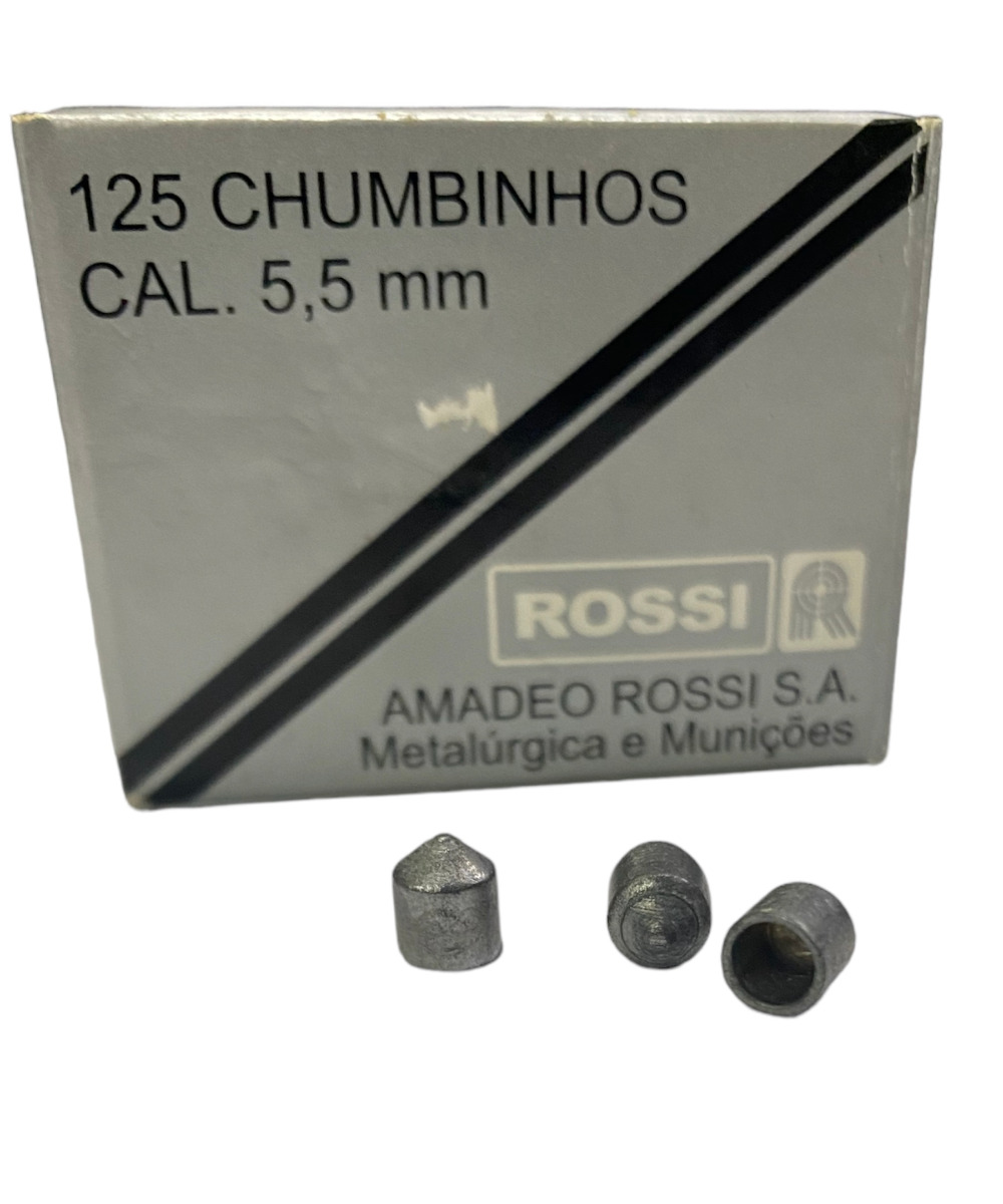 CHUMBINHO ROSSI 5,5mm (.22) - 11,40 GRAINS - 125 UNIDADES